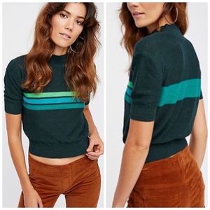 Free people Way back Crop neck sweater